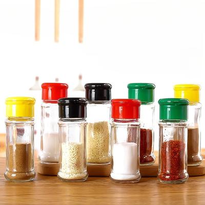 80ml/100ml Seasoning Jars Salt Pepper Shaker Bottles Spices Storage Jar Condiment Boxes Kitchen Seasoning Dispenser Container
