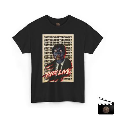 They Live Obey Filmové Unisex Tričko, Obey Consume Kostra Tričko, Retro Sci-Fi Dárek
