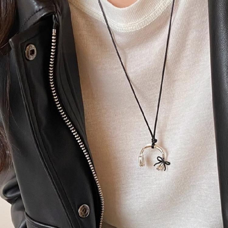 Minimalist Headphone Necklace Versatile Jewelry Piece for Women Gift For Friend Bridesmaids or Special Occasion