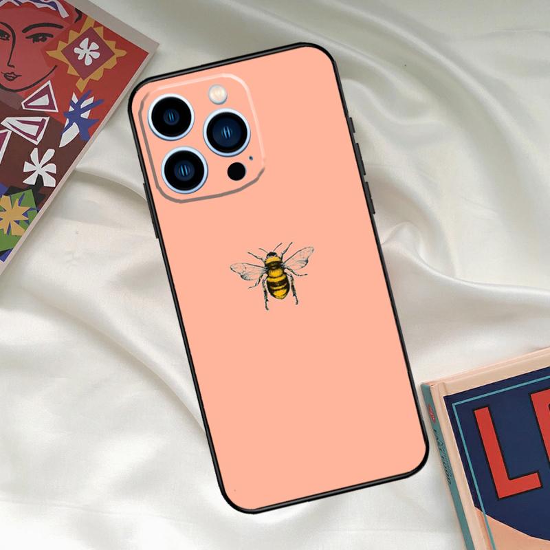 

Bee Art Phone Case For iPhone 16 15 14 13 12 11 17 Pro Max 15 16 Plus 12 Mini 16e 17 Air Funda Cover iPhone 15