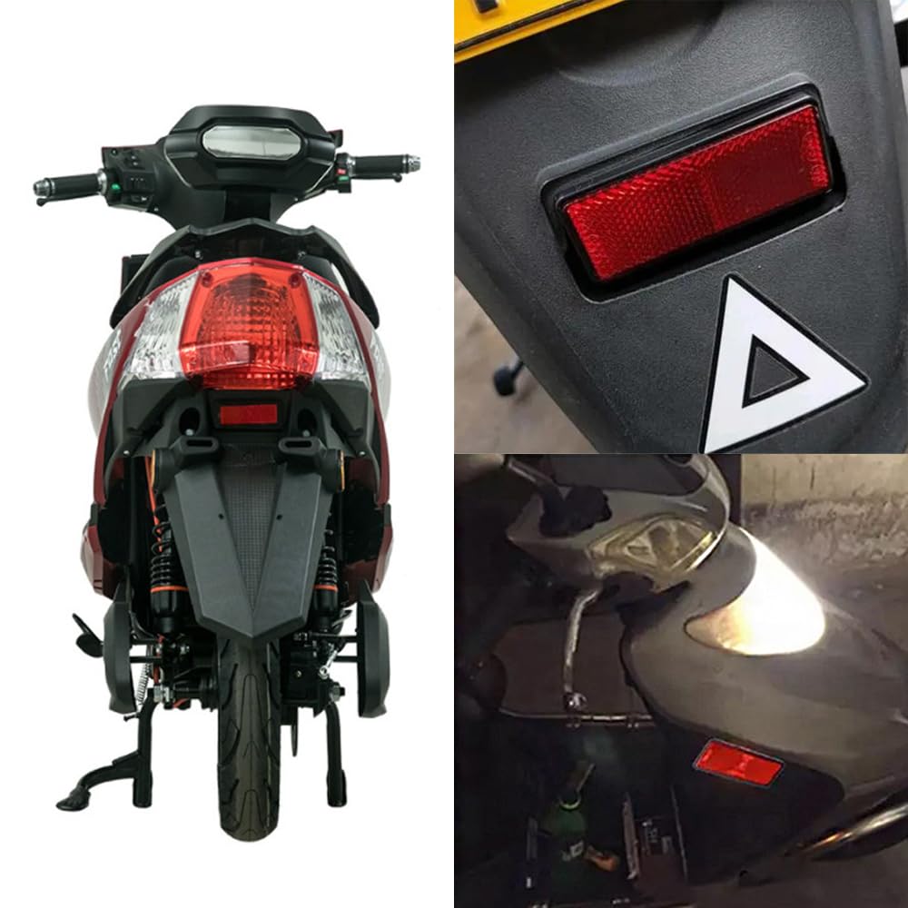 BTtime Reflektor 2 ks Motocyklový reflektor Motocykl Auto Typ pásky Přední Spodní Reflektor vidlice