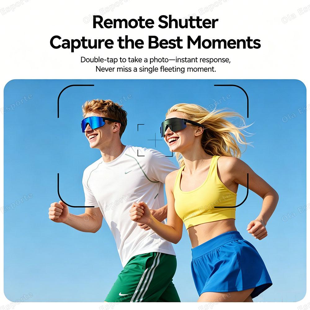 Cycling Bluetooth Smart Glasses Technology Audio Call Remote Headset Sunglasses Sports Riding Music Headphones Smart Glasses New
