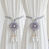 2Pcs Minimalist Floral Curtain Tiebacks Modern Curtain Holdbacks  Hanging Ornament