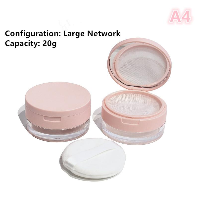 Leere Air Cushion Puderquasten-Box Mit Puderquaste Spiegel Groß Oder Klein Elastisches Netz Tragbarer Make-up-Behälter Für Losen Puder