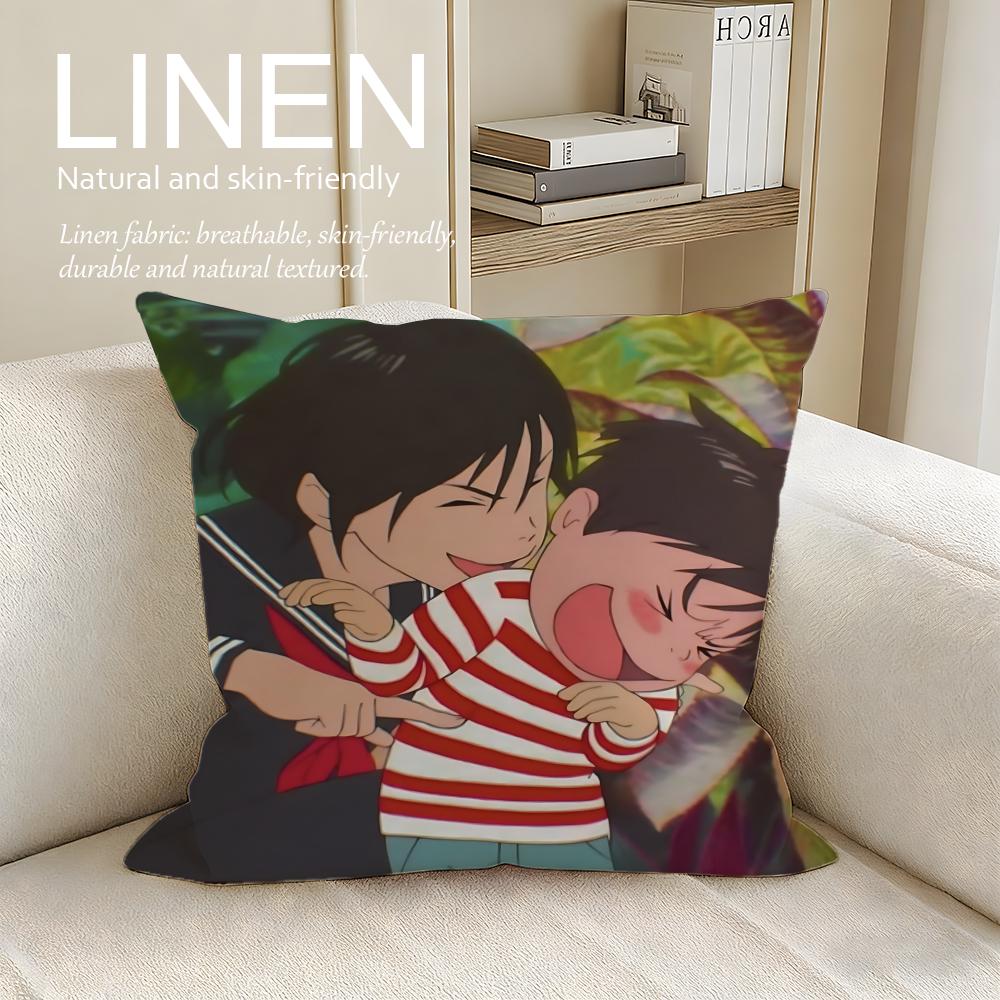 Animation Mirai Cushion Cover Pillowcase Set Pcs x x Breathable Washable Sofa Cushion Cover