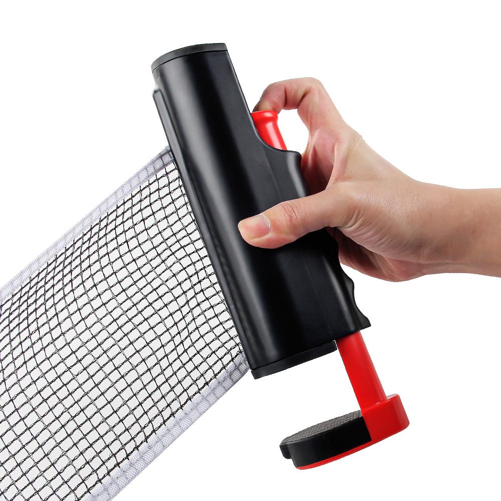 Portable Retractable Table Tennis Net and Stand for Rackets and Tables