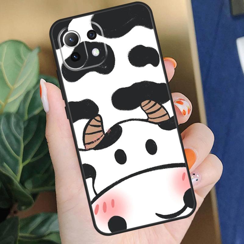 Milk Cow Skin Print Luxury Case For Xiaomi 15T 14T 13T Pro 14 15 Ultra 17 Pro Max POCO X7 F8 Pro X5 X6 F5 F6 F7 Coque