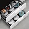 8pcs Cabinet Pull Handles, Hidden Drawer Handles, Modern-style Cabinet Hardware for Wardrobes and Drawers