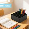 36-Grid Plastic Marker Pen Storage Tray - Empty Organizer Box for Art Supplies, Crafts & School Stationery
