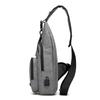 Versatile Crossbody Shoulder Bag For Men With External Usb Port And Front Pocket