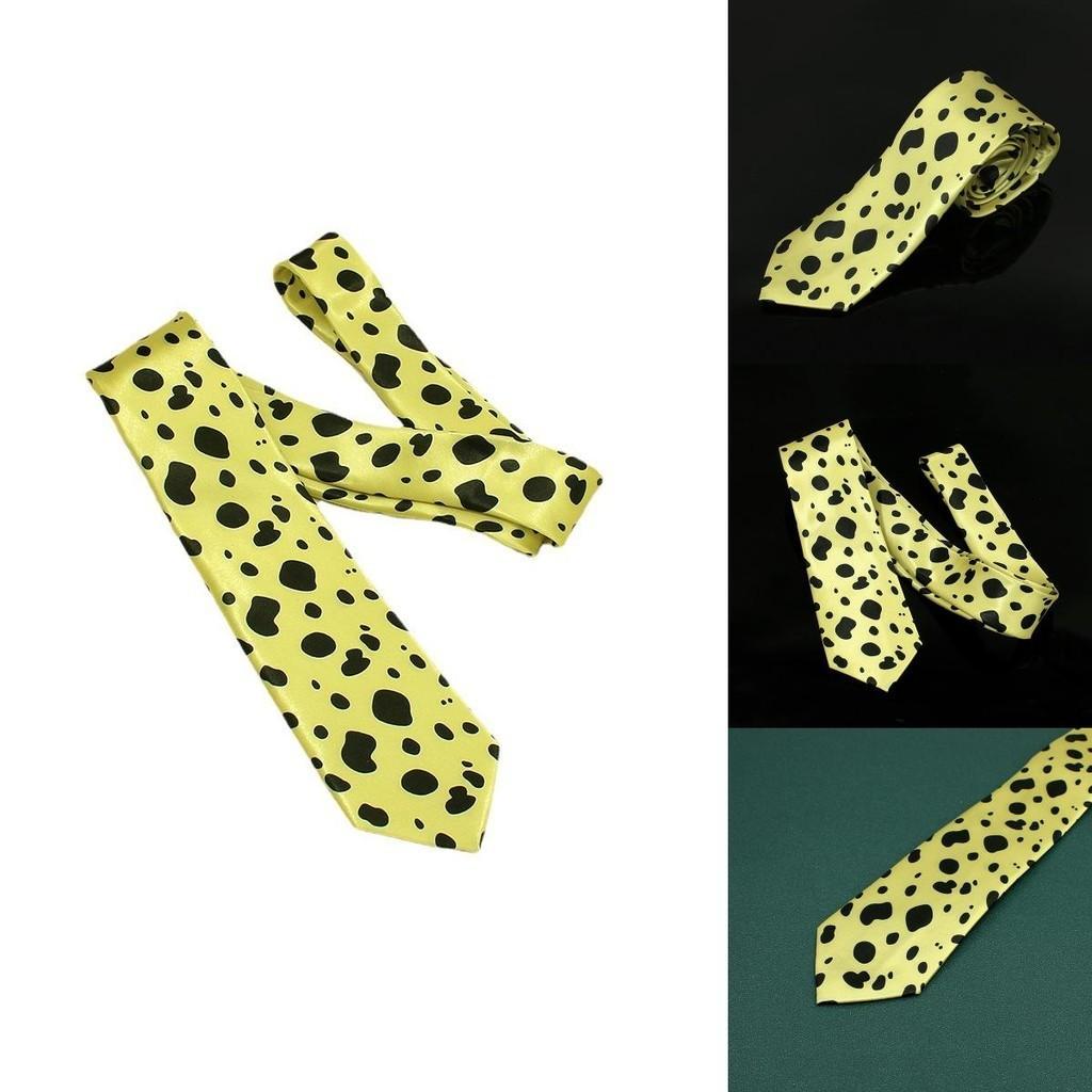Unisex Nanami Costume Tie From Jujutsu Kaisen Featuring Textured Nylon Silk Material
