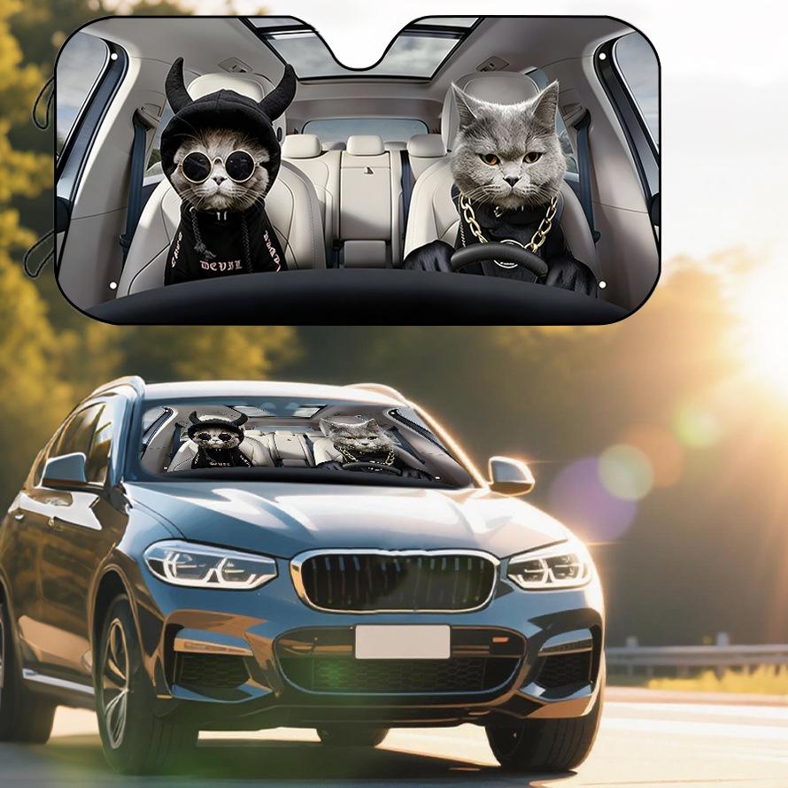 Universal Foldable Car Windshield Sun Visor for Heat and Sun Protection