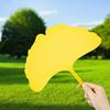 2Pcs Ginkgo Leaf Shape Handheld Fan, Decorative Leaf Hand Fan, Portable Lightweight Summer Cooling Fan, Party Favors for Men Women