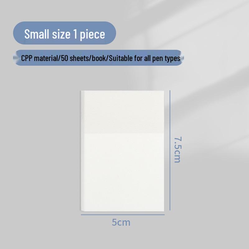 Transparent Sticky Notes: Writable, Adhesive, and Tearable Notepads Perfect for Students To Jot Down Notes and Highlight Key Points.