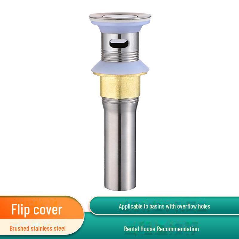 

Медный откидной слив для раковины для мытья рук в ванной с дезодорирующей сливной трубой