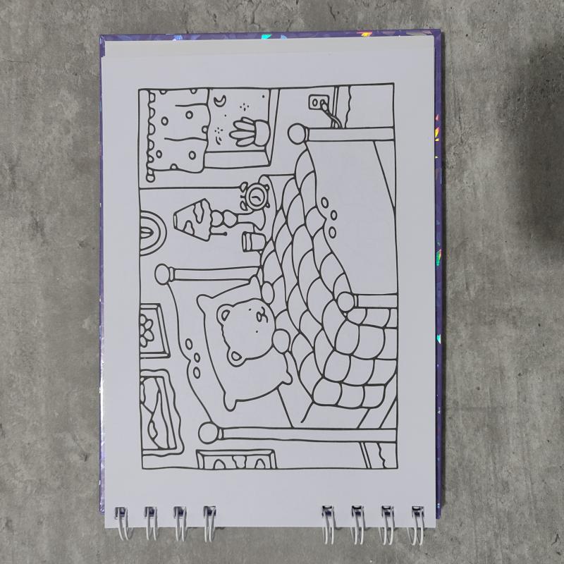 Kreativní roztomilé postavičky kapybary omalovánky dětské omalovánky zvířecí téma graffiti malovací kniha dárek k narozeninám pro děti