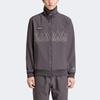 Adidas Originale Suddell Geometrisches Muster Bedruckte Stehkragen Langarm Jacke Herren Jacke Grau IN6754