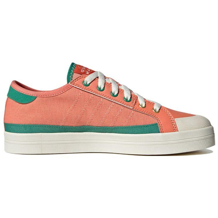 Adidas Neo City Canvas Lightweight Durable Non-Slip Low-Top Skate Shoes Women Sneakers Orange Yellow Green HQ6934