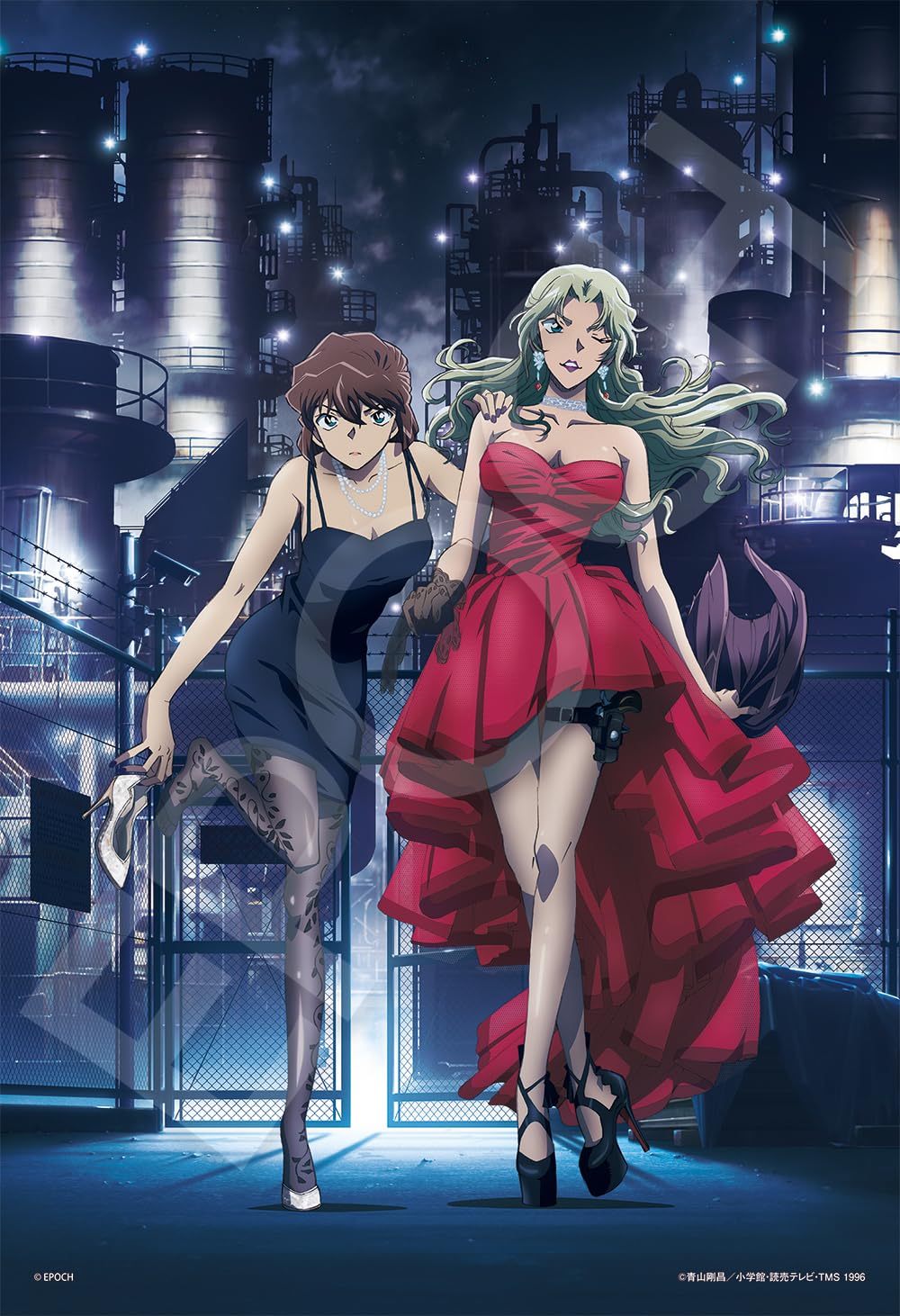 

Пазл EPOCH Детектив Конан Шери и Вермут x 38 с и талоном для подсчета очков 300 деталей (26 см) клей 28-207s, шпатель,