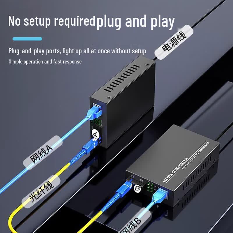 Gigabit Single-Mode Single-Fiber Optic Transceiver Pair