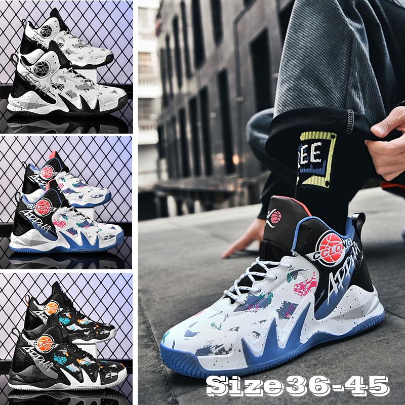 

Large Size New Unisex Casual Outdoors Basketball Shoes Shock Absorption Sneakers Women s High Quality Running Shoes Size 36-45