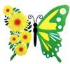 Fenêtre Autocollante Transparente pour Plantes d'Intérieur - Colle Motif Papillon, Attrape-Mouches pour Maison Cuisine Jardin (Paquet de 5)
