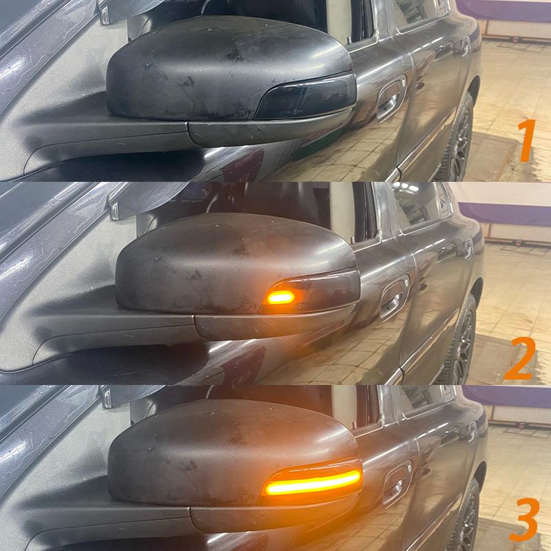 2PCS Dynamic Blinker Side Mirror Sequential Indicator LED Turn Signal Light For Volvo C30 C70 S40 S60 V40 V70 V50