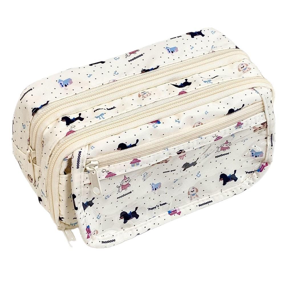 Puppy Pen Case With Polyester For Students And Art Supplies