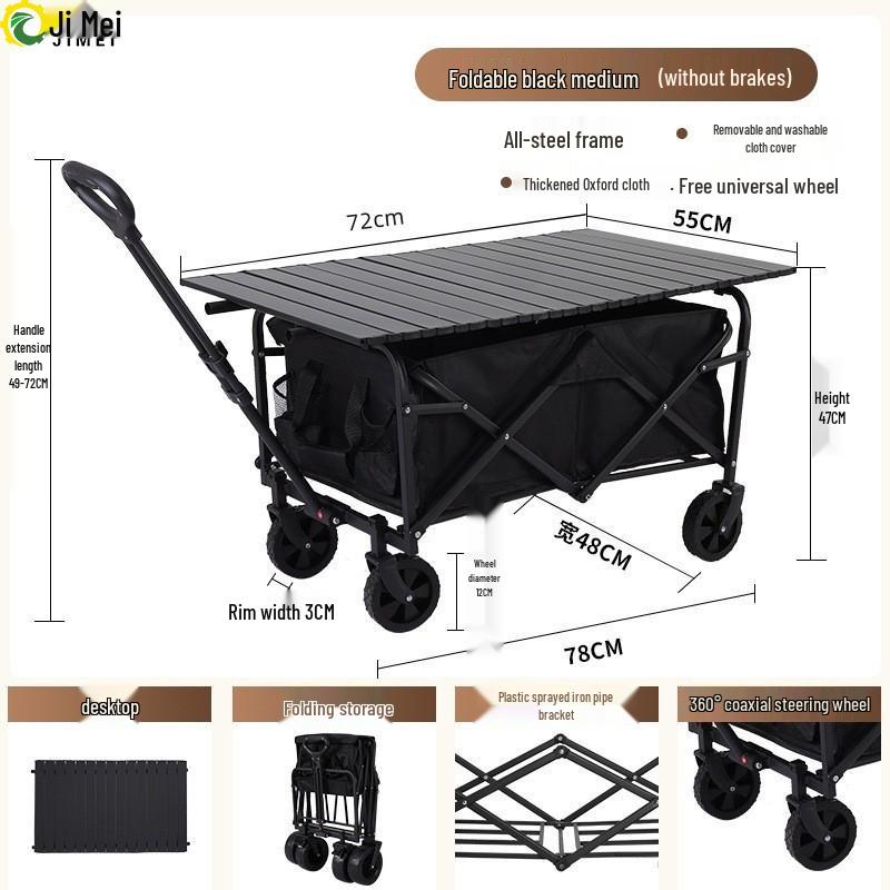 Jimei Foldable Outdoor Camping Utility Wagon