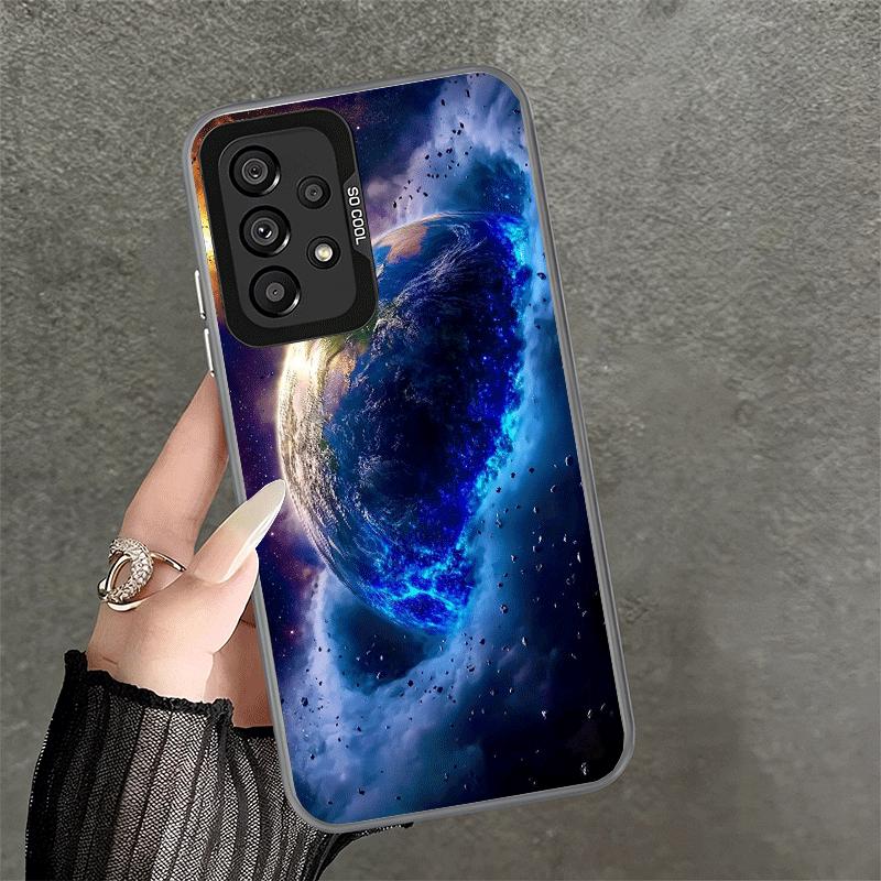 Earth Stars Space Universe Shockproof Phone Case for Samsung A17 A16 A15 A14 A37 A57 A36 A56 A26 A35 A55 A25 A34 A54 A24 A13 A23