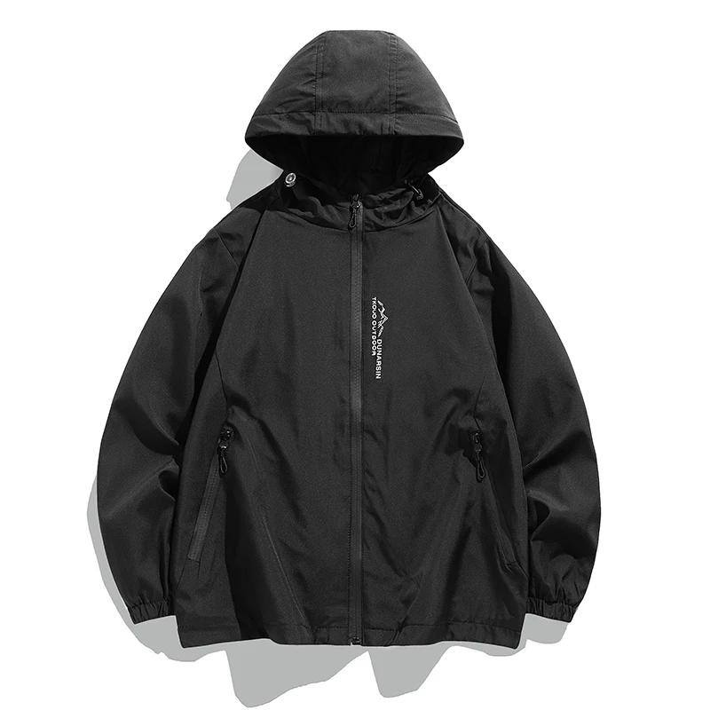 Autumn Mens Hooded Jacket Outdoor Windproof Waterproof Coats Men Techwear Jackets Casual Winter Jacket Men Clothing