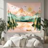 1Pc Grassland Landscape Printed Tapestry Living Room Background Wall Art Decoration Multi Size Space Pendant