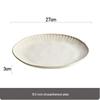 Round Ceramic Chrysanthemum Dinner Plate