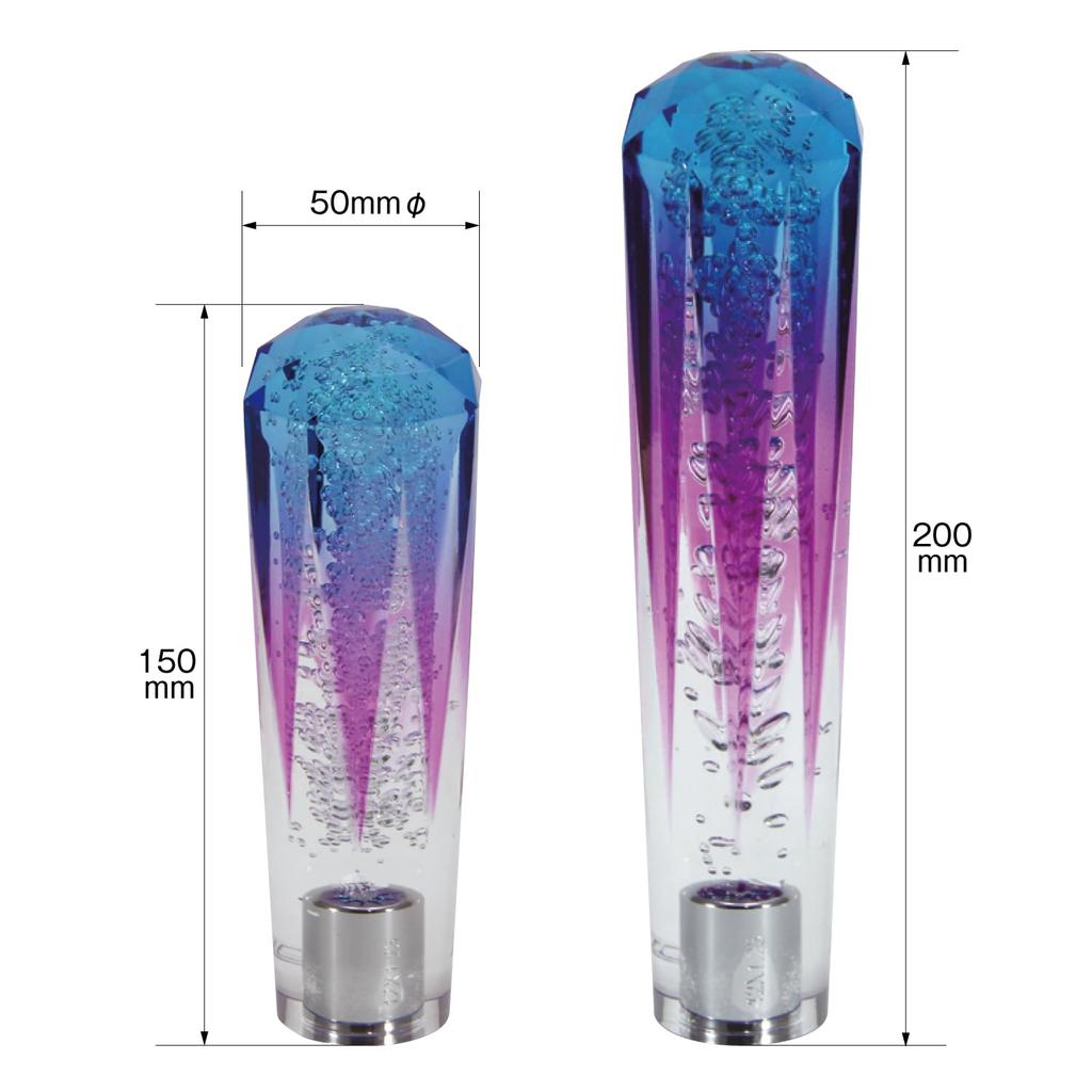 Jet Inoue Foam Shift 12 x 561662 Diamond-Cut Knob, Gradient, 150L, 1.25mm,