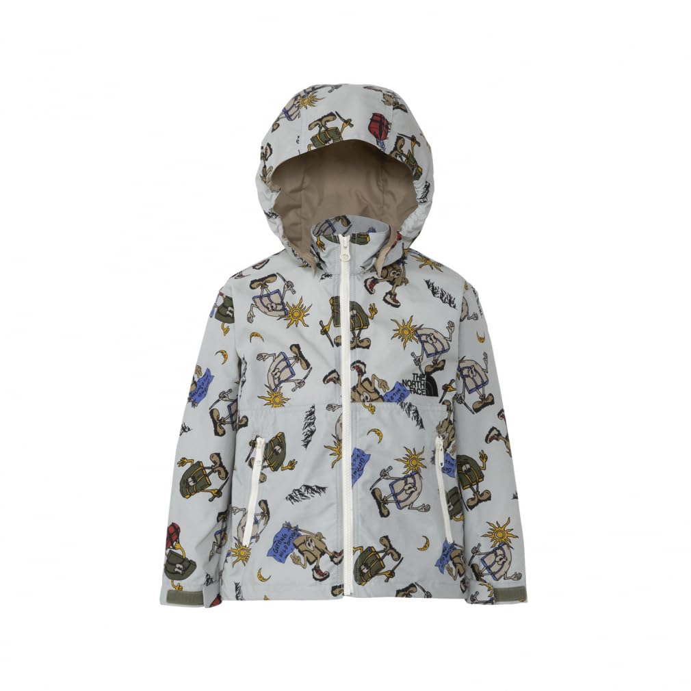 The North Face Toddler Novelty Compact UV Halfy Size 120 Kids' Jacket, Unisex, Water-Repellent, Protection, Lightweight, Pattern,