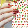 Maple Leaf Flower Butterfly Manikúra Nail Art Decal Samolepky Tipy Dekorace
