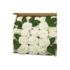 J-Rijzen Artificial Flowers 25PCS Real Looking Ivory Fake Roses with Stem for DIY Wedding Bouquets Centerpieces Party Ba