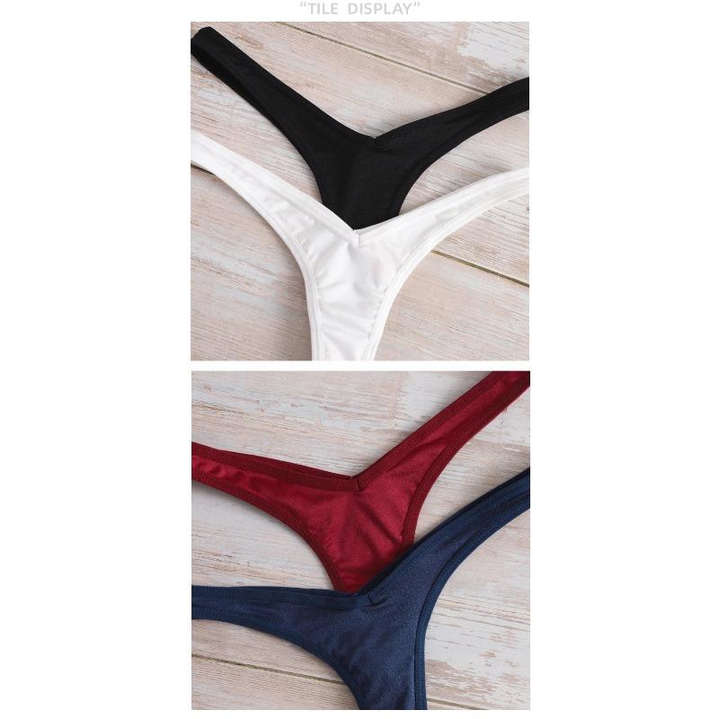 Perizomi Solidi da Donna Senza Cuciture in Nylon Perizomi Sexy Morbidi Seta Stringhe per Ragazze Tanga Slip da Donna Perizoma Sessuale