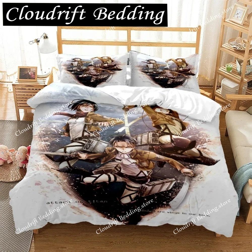 Japanese Anime Polyester Bedding Sets Boys Covers Boys Duvet Cover Set For Teens Bedding Set Cover& Pillowcase