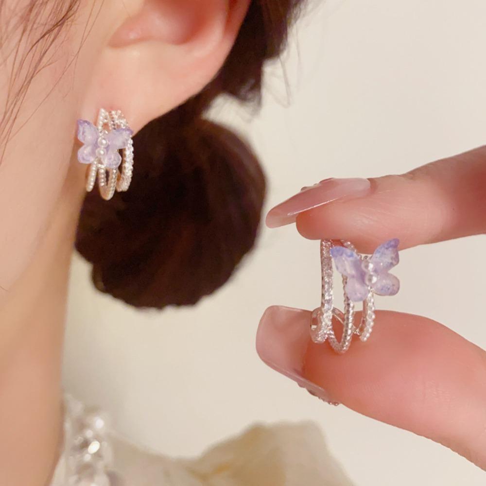 Gold Plated Pearl  Earrings Vintage Circle Earrings  Women Gifts