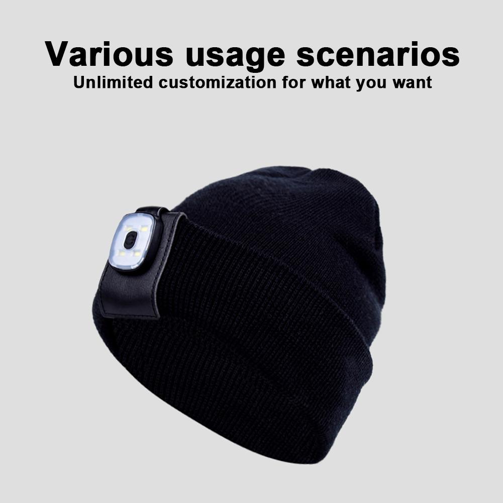 USB Rechargeable Clip-On Warning Light 150 Lumen Brightness with High/Medium/Low Modes IPX4 Waterproof for Night Fishing/Walking