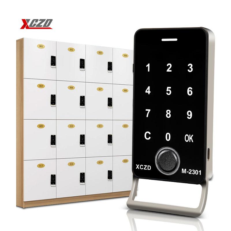 Zinc Alloy With Handle Fingerprint Digital Cabinet Intelligent Lock Swipe Card Keyless Digital Lock Electronic Cabinet Lock