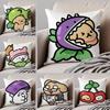 Cute Iine Puppy Dog Lovely Cushion Cover Throw Pillow Cover Hidden Button Durable Polyester Chair Cushion