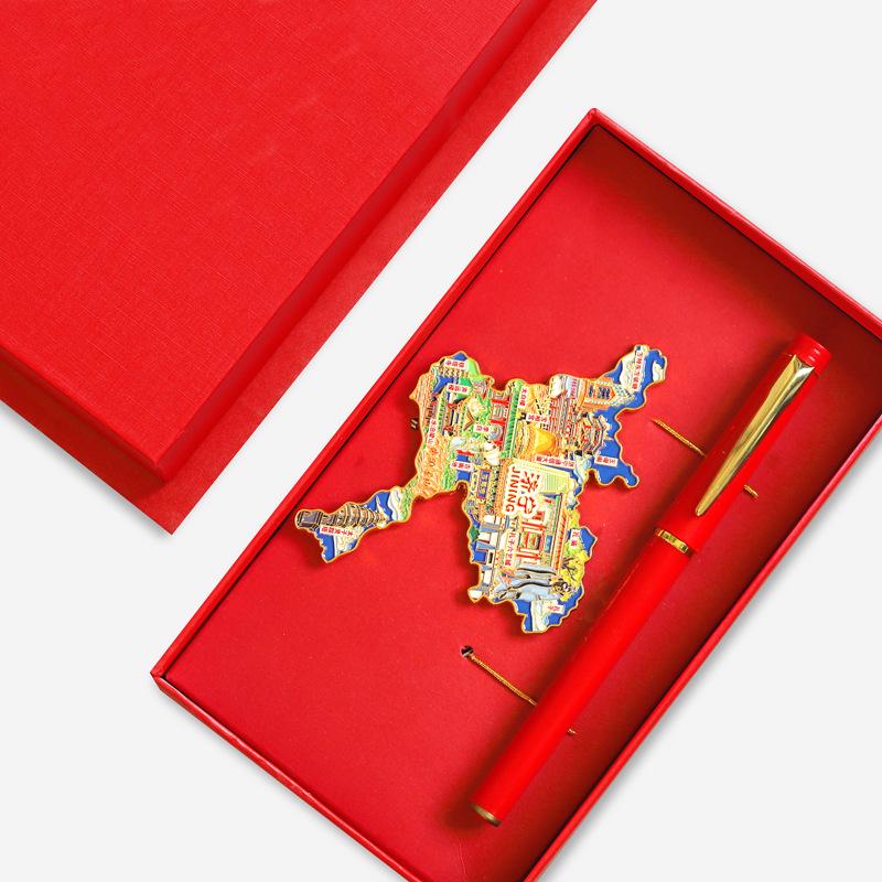 Binzhou Gelber Fluss Turm Magnet, Haifeng Pagode & Zhonghai Park. Kulturtourismus-Geschenk.