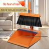 Rotating Broom and Dustpan Set with Soft, Non-Stick Bristles for Easy Household Cleaning