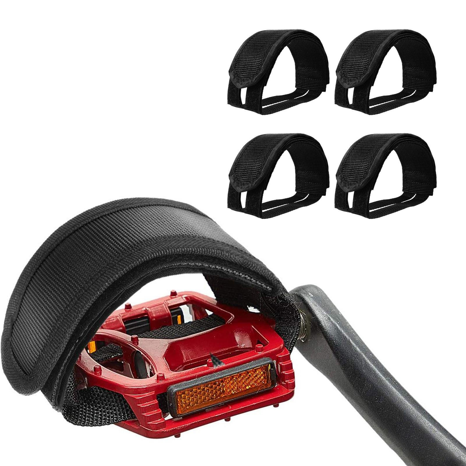 

4Pcs Bike Pedal Straps Band Easily Adjust The Length Foot