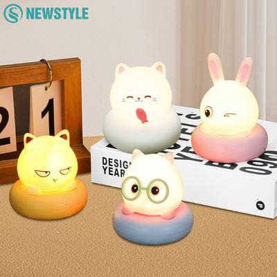 Animal LED Night Light for Kids 3 Level Dimmable Touch Sensor Nursery Sleeping Nightlights for Toddler Baby Room Decor