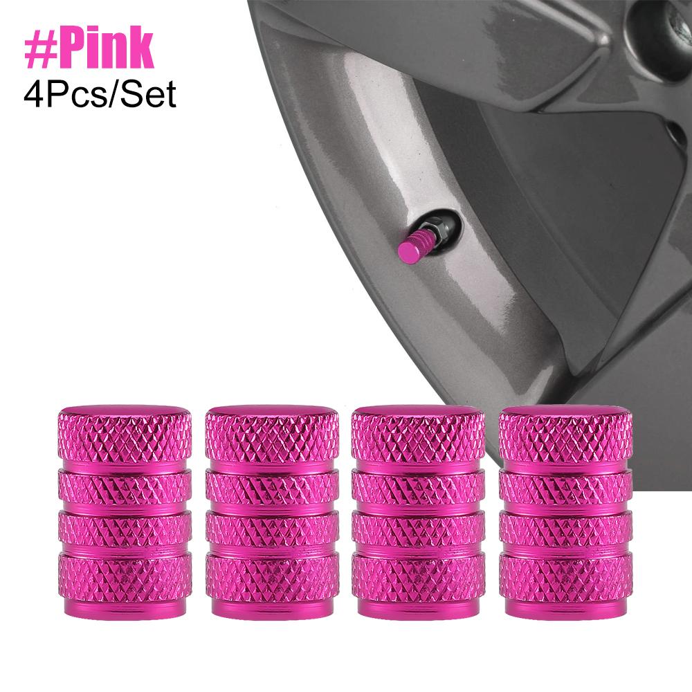 4Pcs/Set Tire Stem Valve Caps Aluminium Car Dustproof Caps Tire Wheel Stem Air Valve Caps  Tapones Para Llantas Accesorios Para