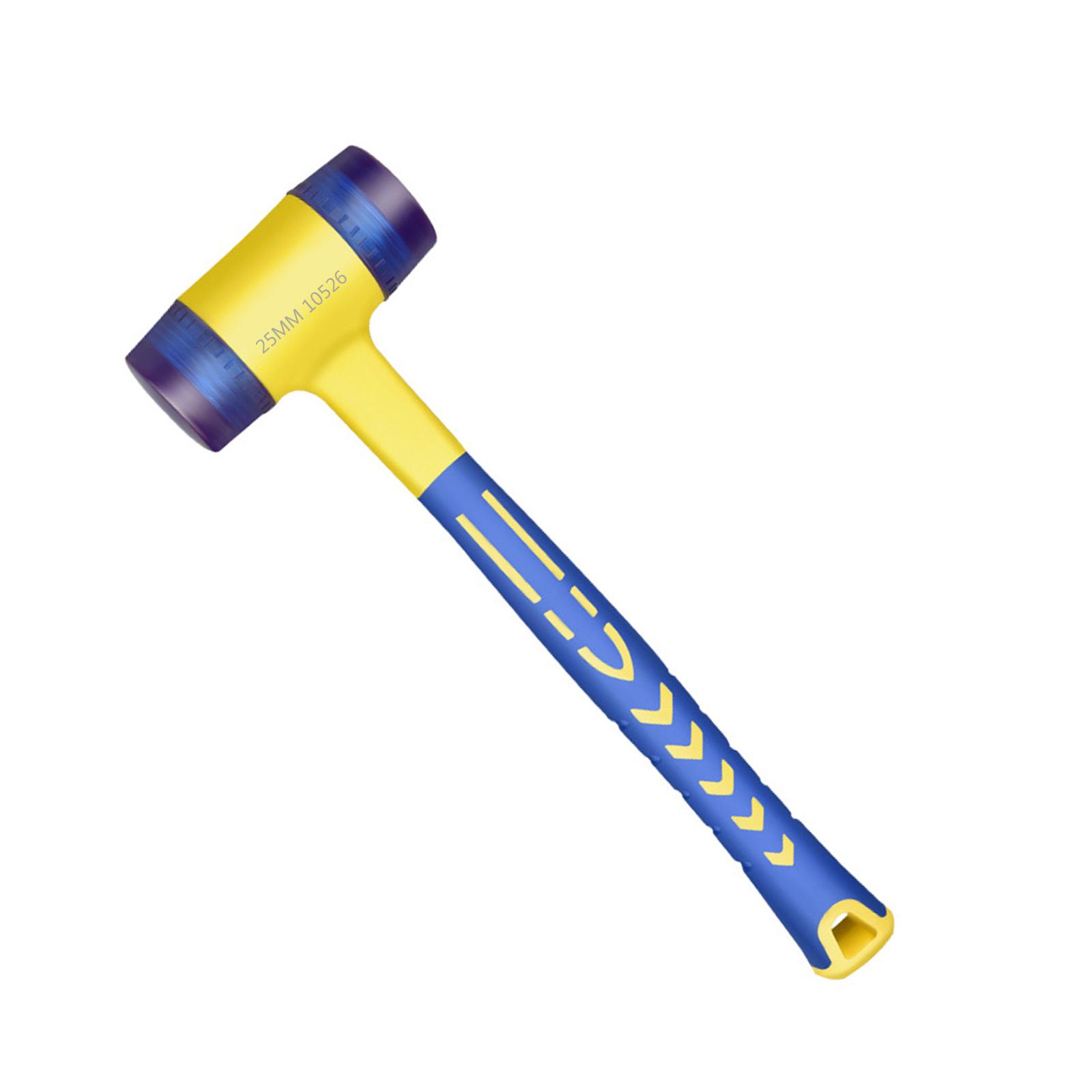 

Двухголовочный установочный молоток резиновый молоток с резиновой рукояткой съемный изолированный установочный молоток ручной инструмент 25