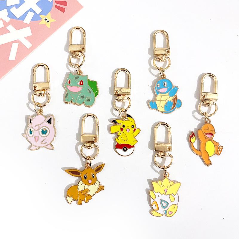 Creative Pokemon Keychain: Cute Pikachu Cartoon Bag Pendant & Zipper Pull